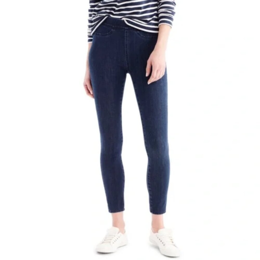 J. Crew Toothpick pull‎ on stretch skinny jeans 30 Tall